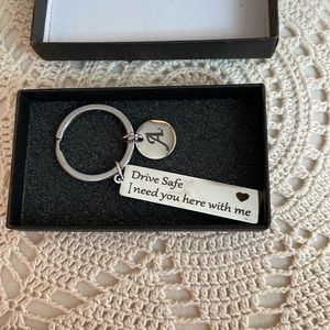 Keyring monogrammed with the initial letter A